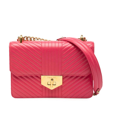 Prada Turn Lock Chain Shoulder Bag