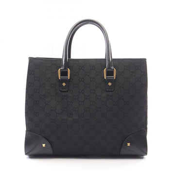 Gucci Gg Canvas Tote Handbag Leather