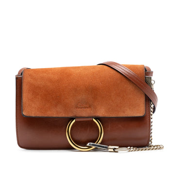 Chloe Faye Shoulder Bag Leather And