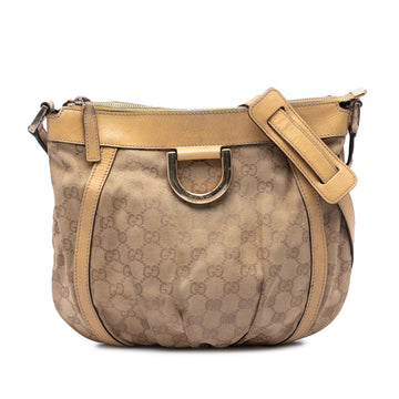 D Ring Messenger Bag Guccissima Leather