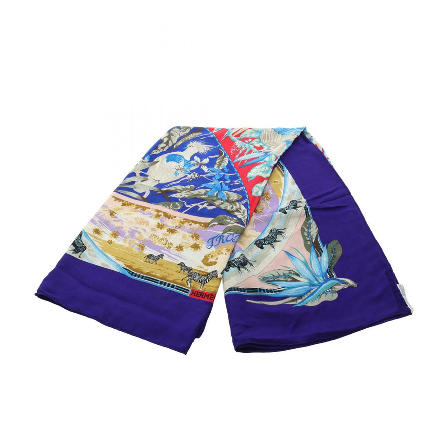Hermes Carre Geant Tropices Scarf Silk