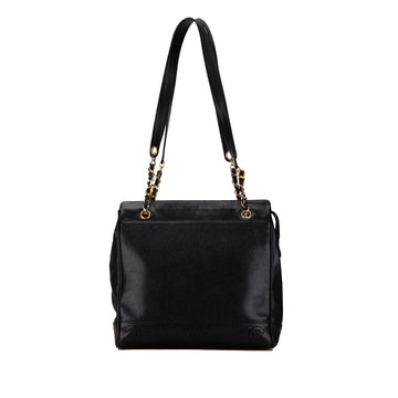 Chanel Vintage Stitched Cc Shoulder Bag