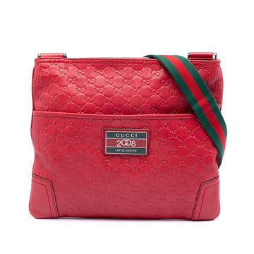 Zip Messenger Bag Guccissima Leather