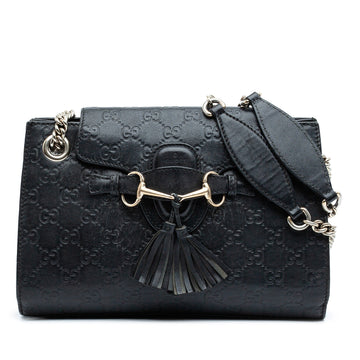 Emily Chain Flap Shoulder Bag Guccissima