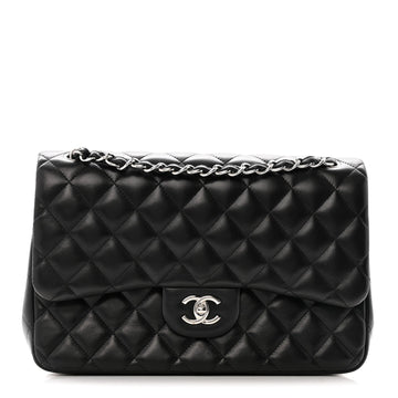 Chanel Lambskin Quilted Jumbo Double