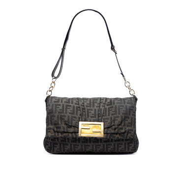 Fendi Mia Flap Crossbody Bag Zucca