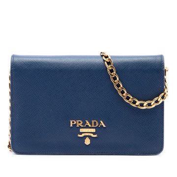 Prada Chain Wallet Crossbody Saffiano