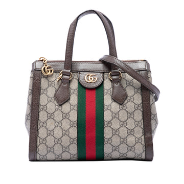 Gucci Ophidia Top Handle Tote Gg Coated