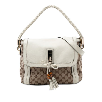 Gucci Bella Flap Shoulder Bag Gg Canvas