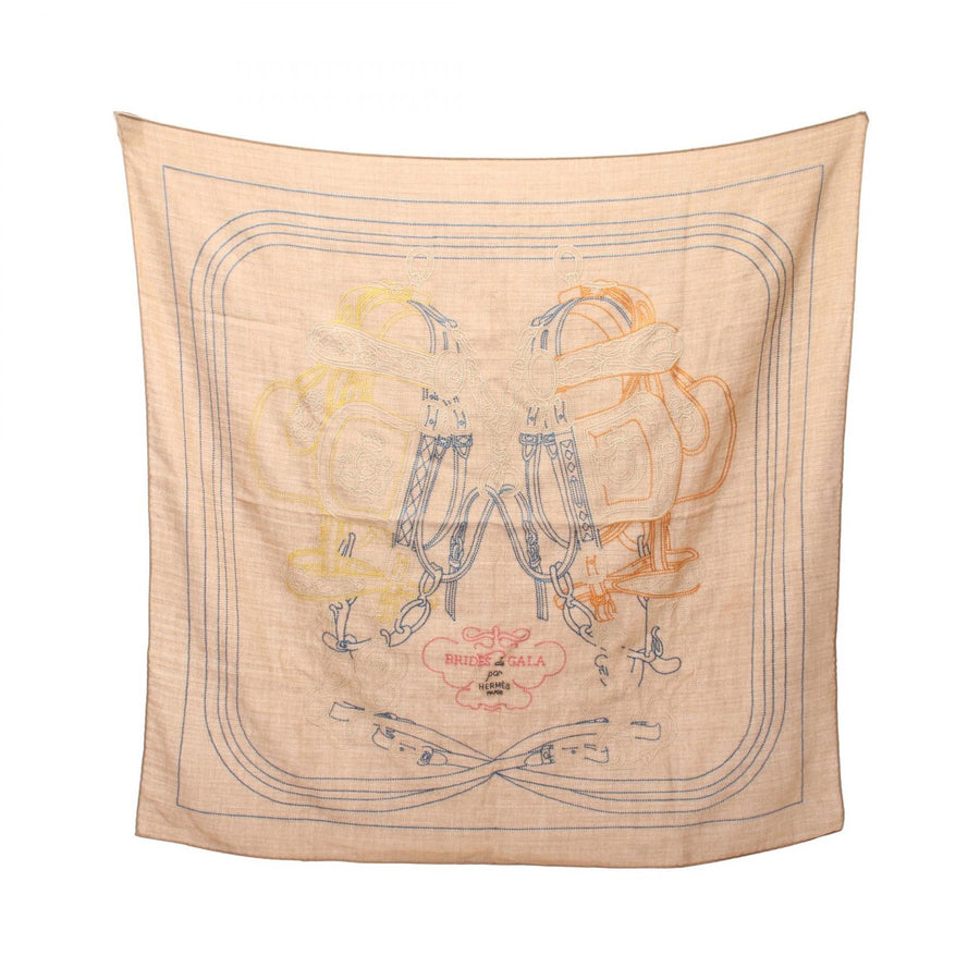 Hermes Carre 90 Brides De Gala Brode Au