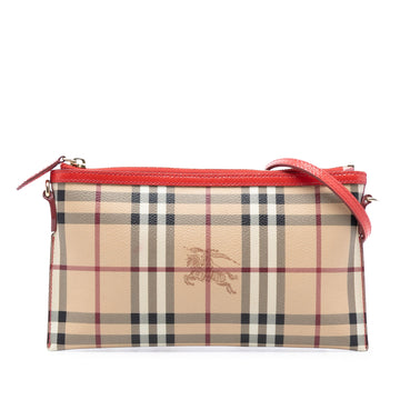 Burberry Peyton Crossbody Bag Haymarket