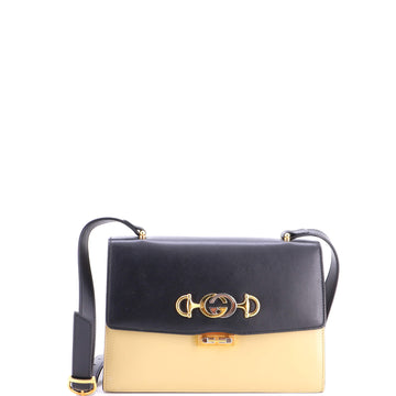 Gucci Zumi Flap Shoulder Bag Leather