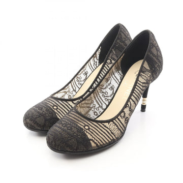 Chanel Lace Stiletto Heeled Pumps Shoes
