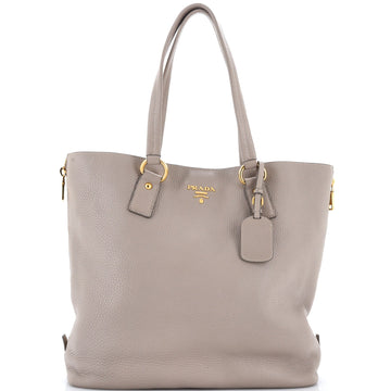 Prada Side Zip Shopper Tote Vitello