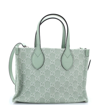 Gucci Ophidia Shopper Tote Gg Denim
