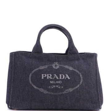 Prada Canapa Tote Denim Large