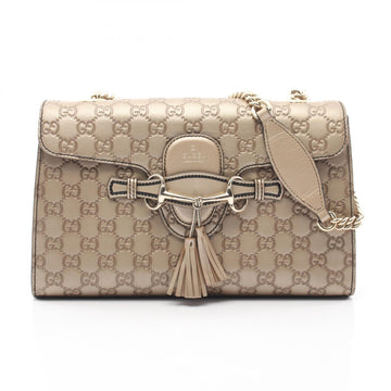 Gucci Emily Horsebit Guccissima Chain