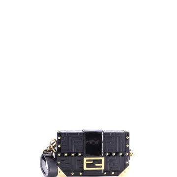 Fendi Baguette Trunk Bag Zucca Embossed