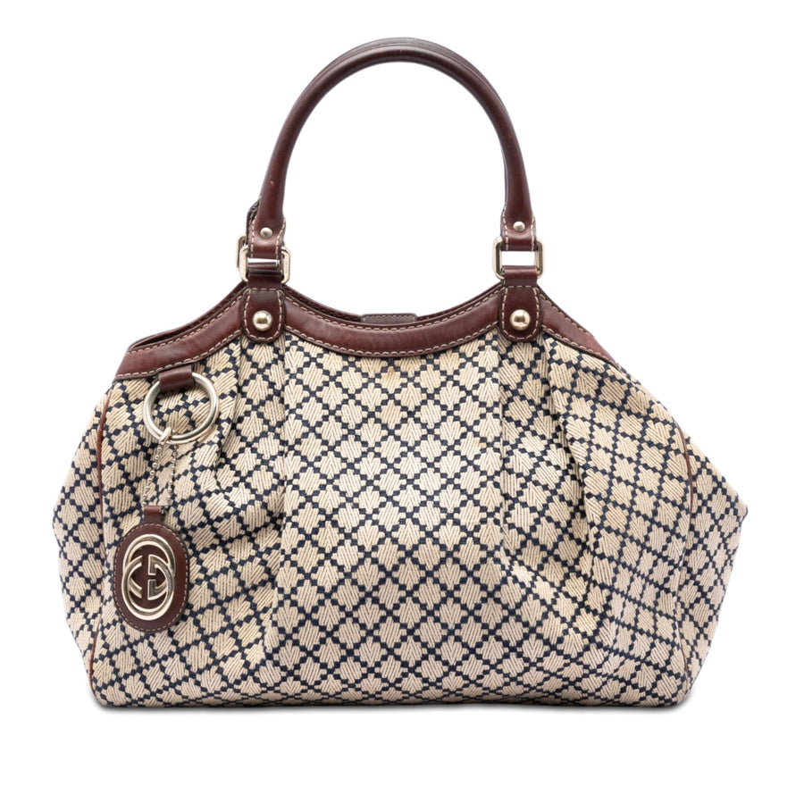 Gucci Medium Diamante Canvas Sukey Tote
