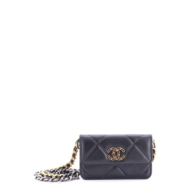 Chanel 19 Clutch With Chain Quilted
