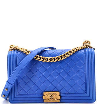 Chanel Boy Flap Bag Quilted Lambskin New