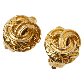 Chanel Cc Logo Clip-On Earrings Metal