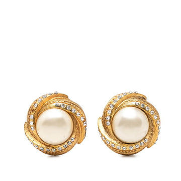 Chanel Clip-On Earrings Pearl