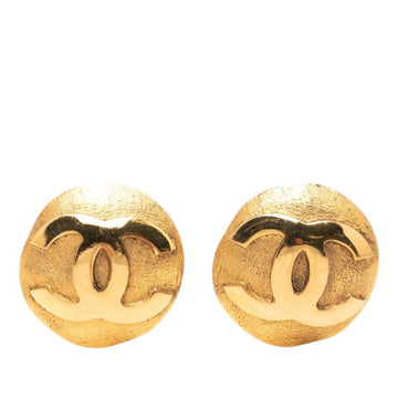 Chanel Cc Logo Clip-On Earrings Metal