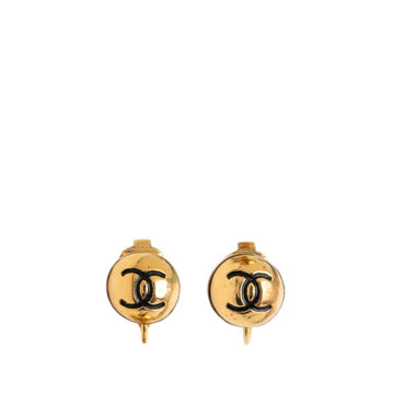 Chanel Cc Logo Clip-On Earrings Metal