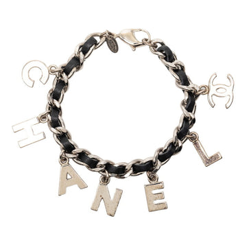 Chanel Cc Logo Bracelet Silver-Tone