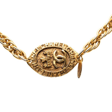 Chanel Cc Logo Pendant Necklace Metal