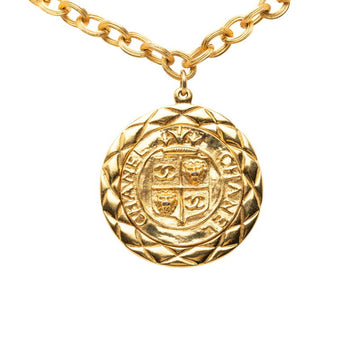 Chanel Cc Logo Pendant Necklace Metal