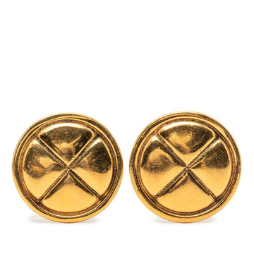 Chanel Clip-On Earrings Gold-