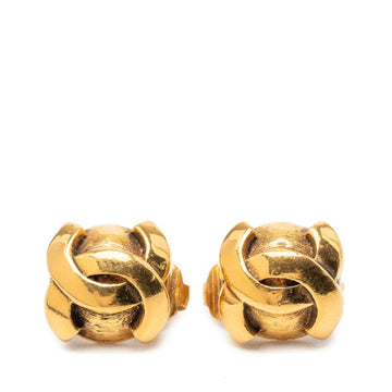 Chanel Cc Logo Clip-On Earrings Metal
