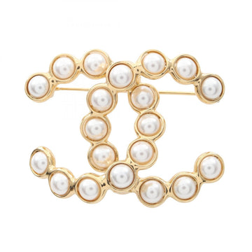 Chanel Cc Logo Brooch Metal