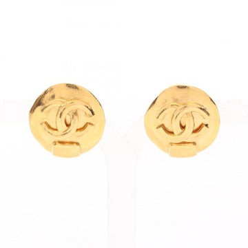 Chanel Cc Logo Circle Clip-On Earrings