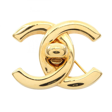 Chanel Cc Logo Brooch Metal