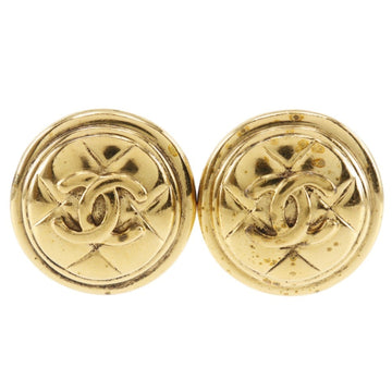 Chanel Cc Logo Clip-On Earrings Metal