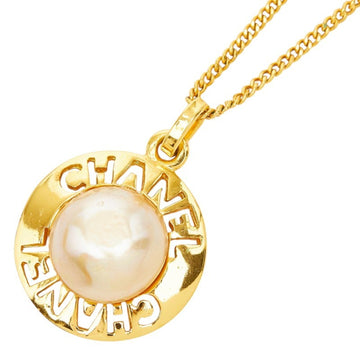 Chanel Pendant Necklace Metal With Faux