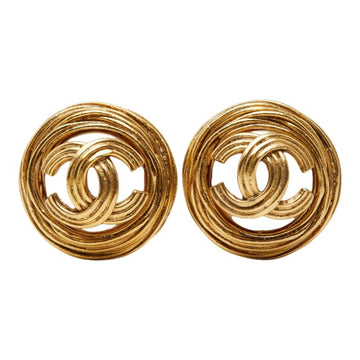 Chanel Cc Logo Clip-On Earrings Metal