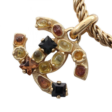 Chanel Cc Logo Pendant Necklace Metal
