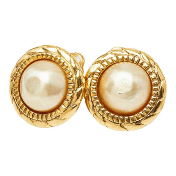 Chanel Clip-On Earrings Pearl