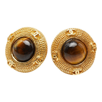 Chanel Cc Logo Clip-On Earrings Metal