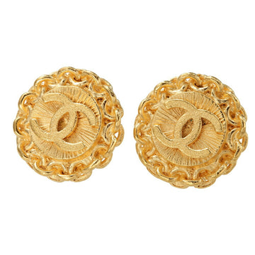 Chanel Cc Logo Clip-On Earrings Metal