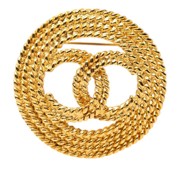 Chanel Cc Logo Brooch Metal