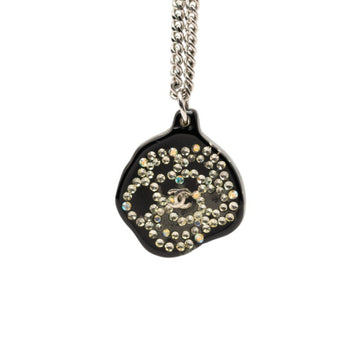 Chanel Cc Logo Pendant Necklace Metal