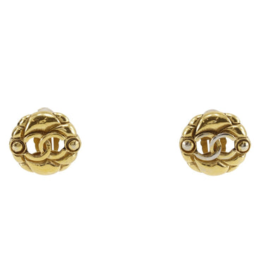 Chanel Cc Logo Clip-On Earrings Metal