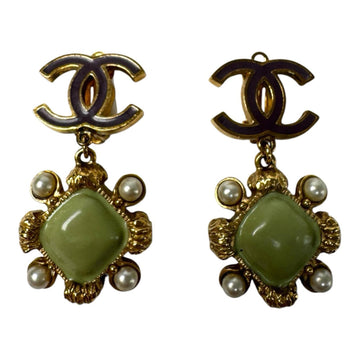 Chanel Cc Logo Clip-On Earrings Metal