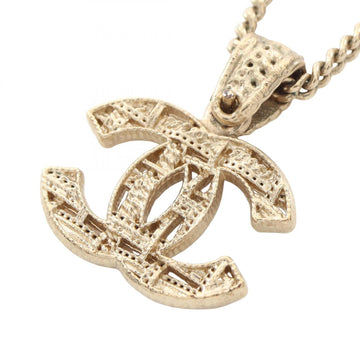 Chanel Cc Logo Pendant Necklace Metal