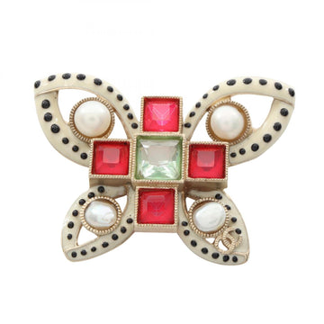 Chanel Cc Logo Butterfly Brooch Metal